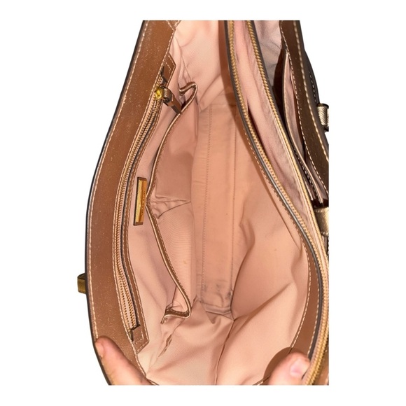Tory Burch ~Rose Gold Tote~ Pre-Owned - Picture 5 of 10